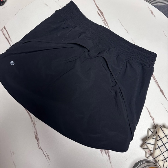 Lululemon Black Tennis Skirt Womens Black Size 10 Reflective Skort Athleisure - Picture 2 of 7